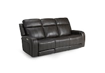 rainier steel casual transitional recl sofa   