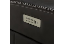 rainier steel casual transitional recl sofa   