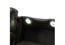 rainier steel casual transitional recl sofa   