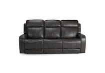 rainier steel casual transitional recl sofa   