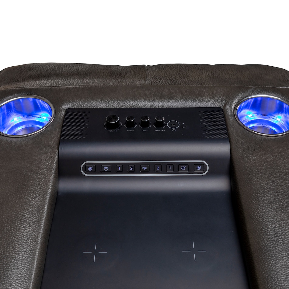 rainier steel casual transitional recl sofa   