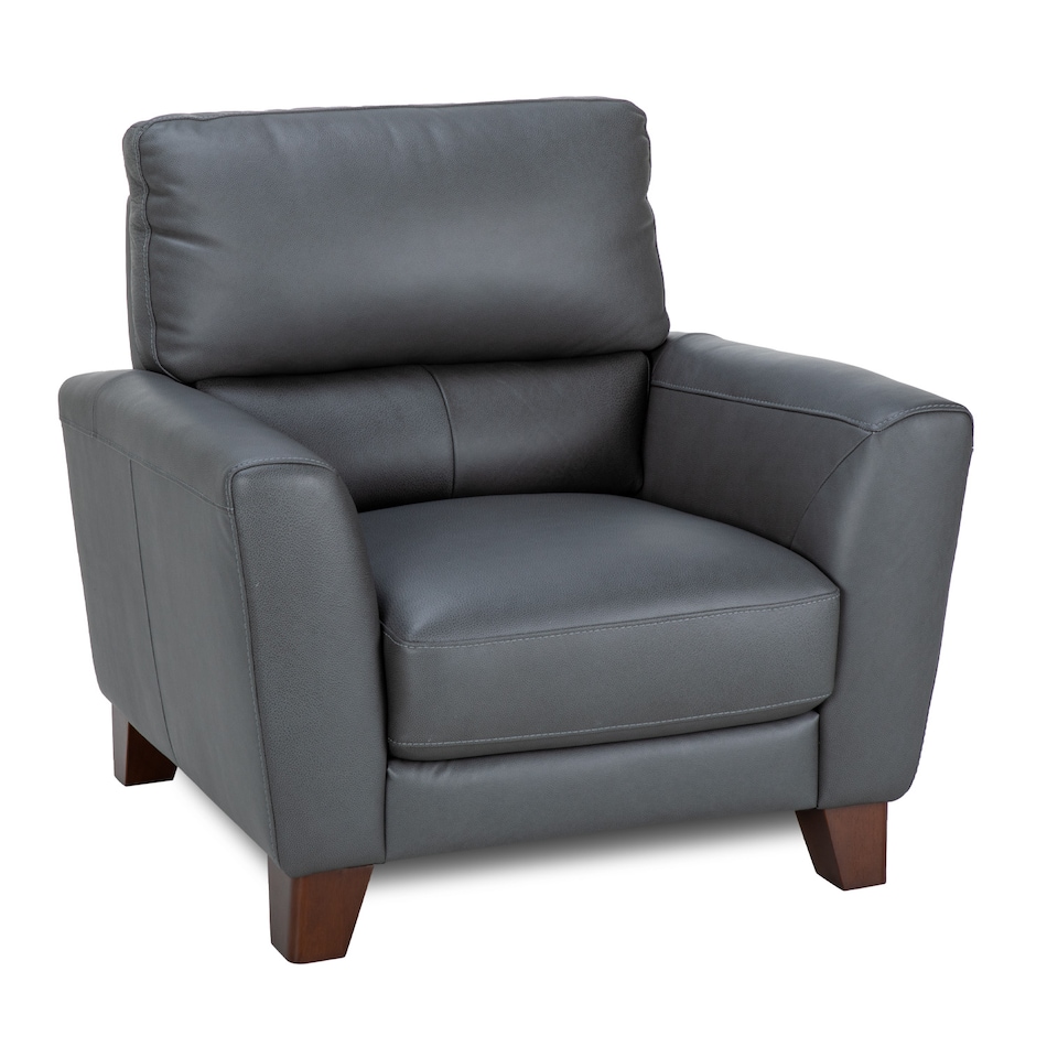 ranger charcoal leathermatch sofa   