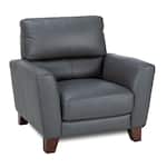 ranger charcoal leathermatch sofa   