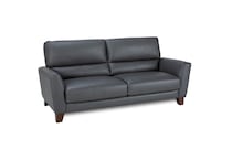 ranger charcoal leathermatch sofa   