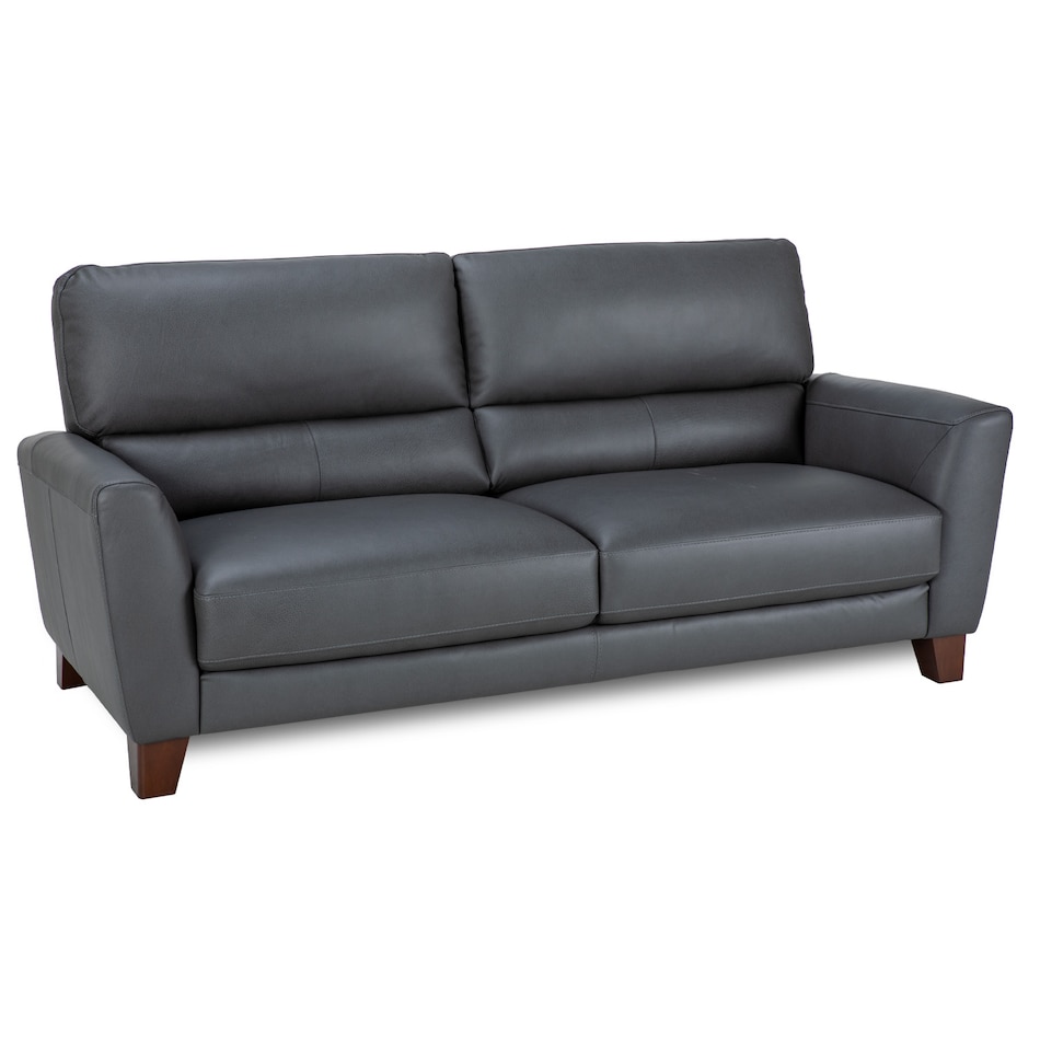 ranger charcoal leathermatch sofa   