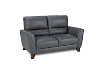 ranger charcoal leathermatch sofa   