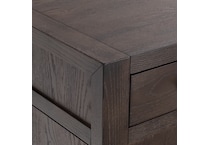 reclaimed chevron contemporary formal dining room   