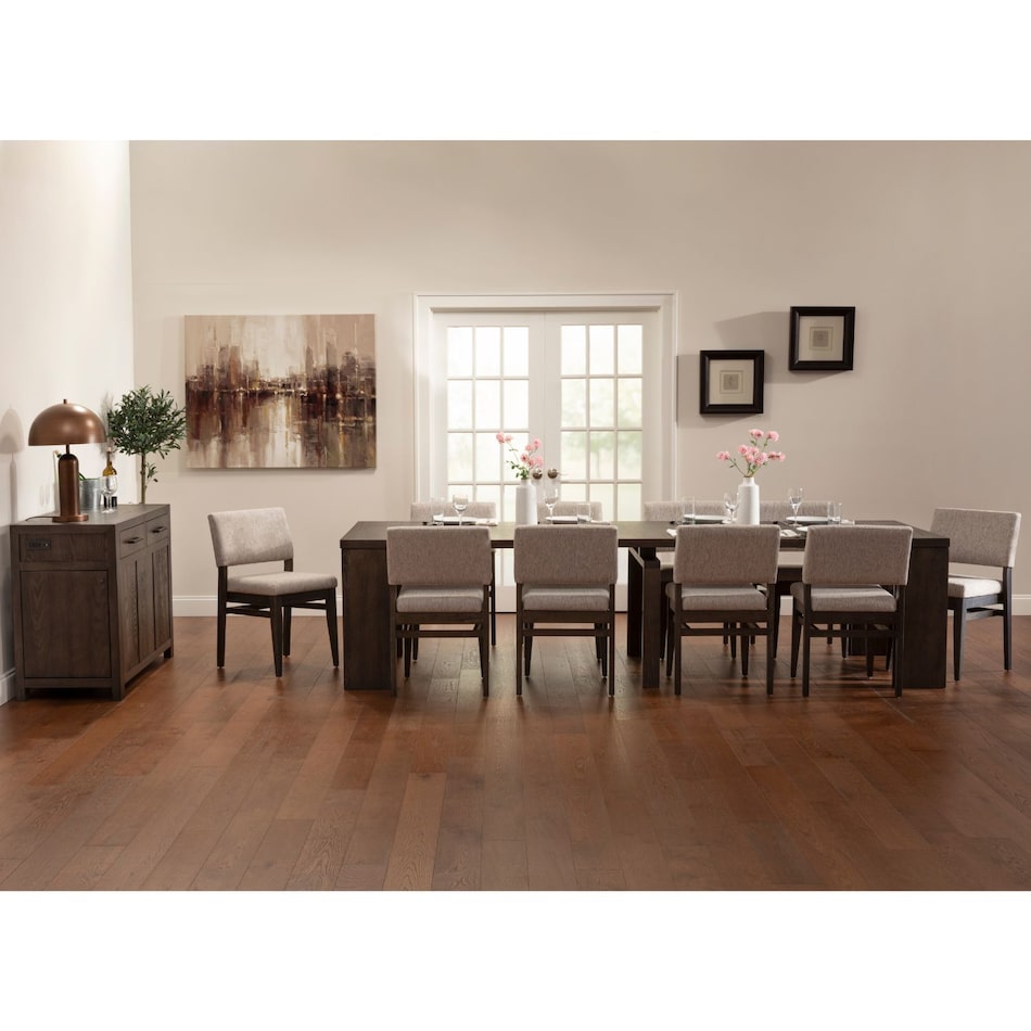 reclaimed chevron contemporary formal dining room ifxpc  