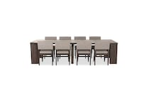 reclaimed chevron contemporary formal dining room ifxtpc  
