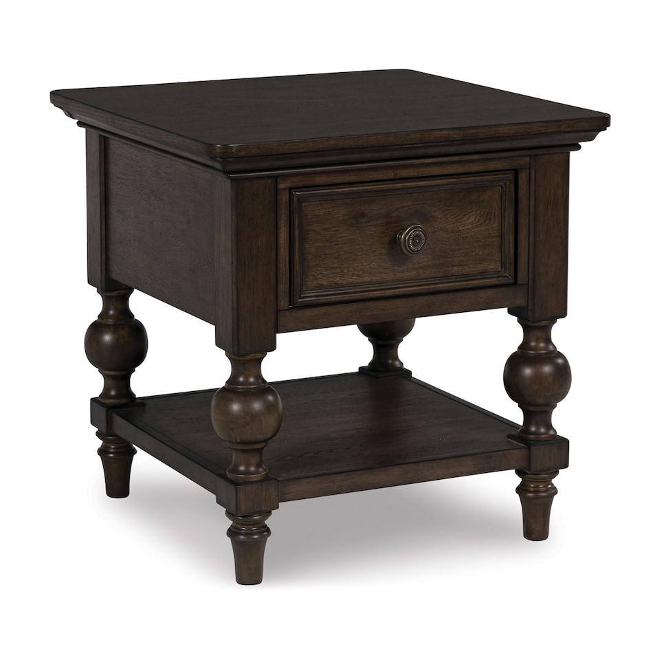 rich brown walnut traditional tables   