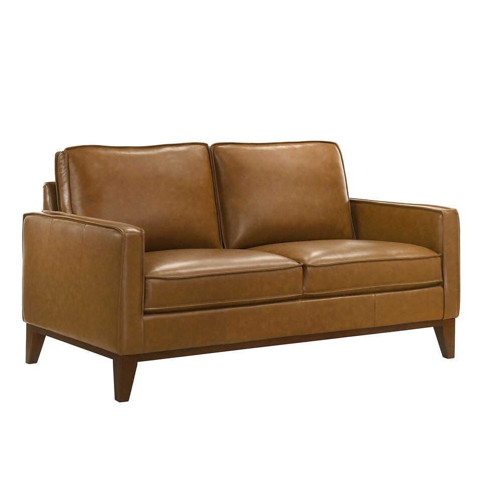 rich caramel brown leather sofas   