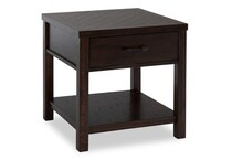 rich walnut transitional casual tables   