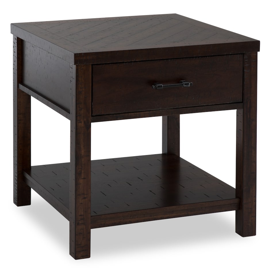 rich walnut transitional casual tables   