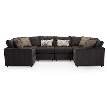 Ebony 6-Pc. Sectional