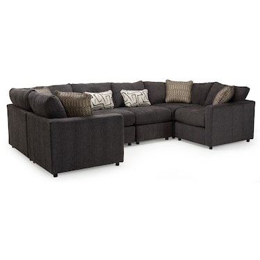 Ebony 6-Pc. Sectional