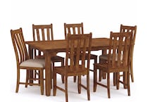 russet brown solid wood dining asilpc  
