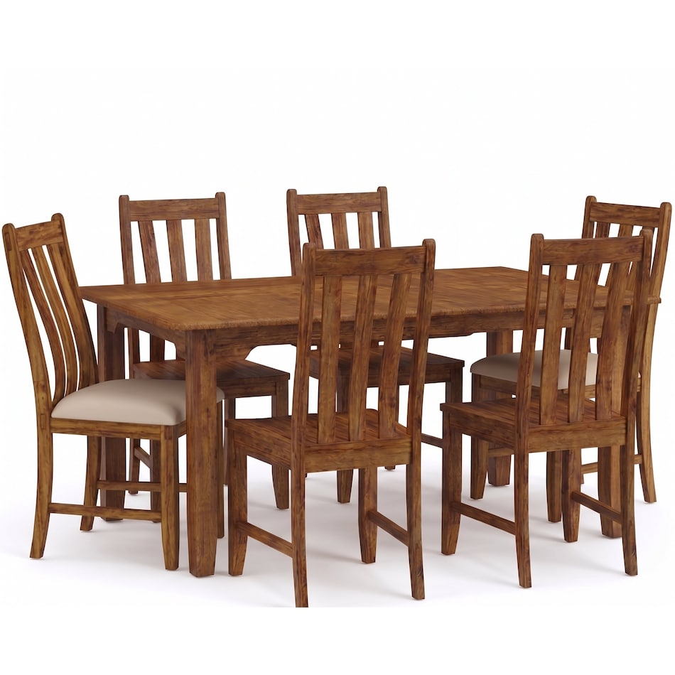 russet brown solid wood dining asilpc  