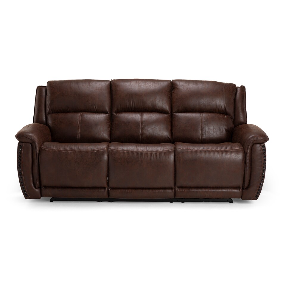 sable casual transitional recl sofa   