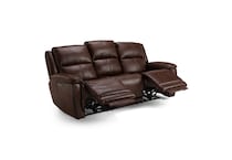 sable casual transitional recl sofa   