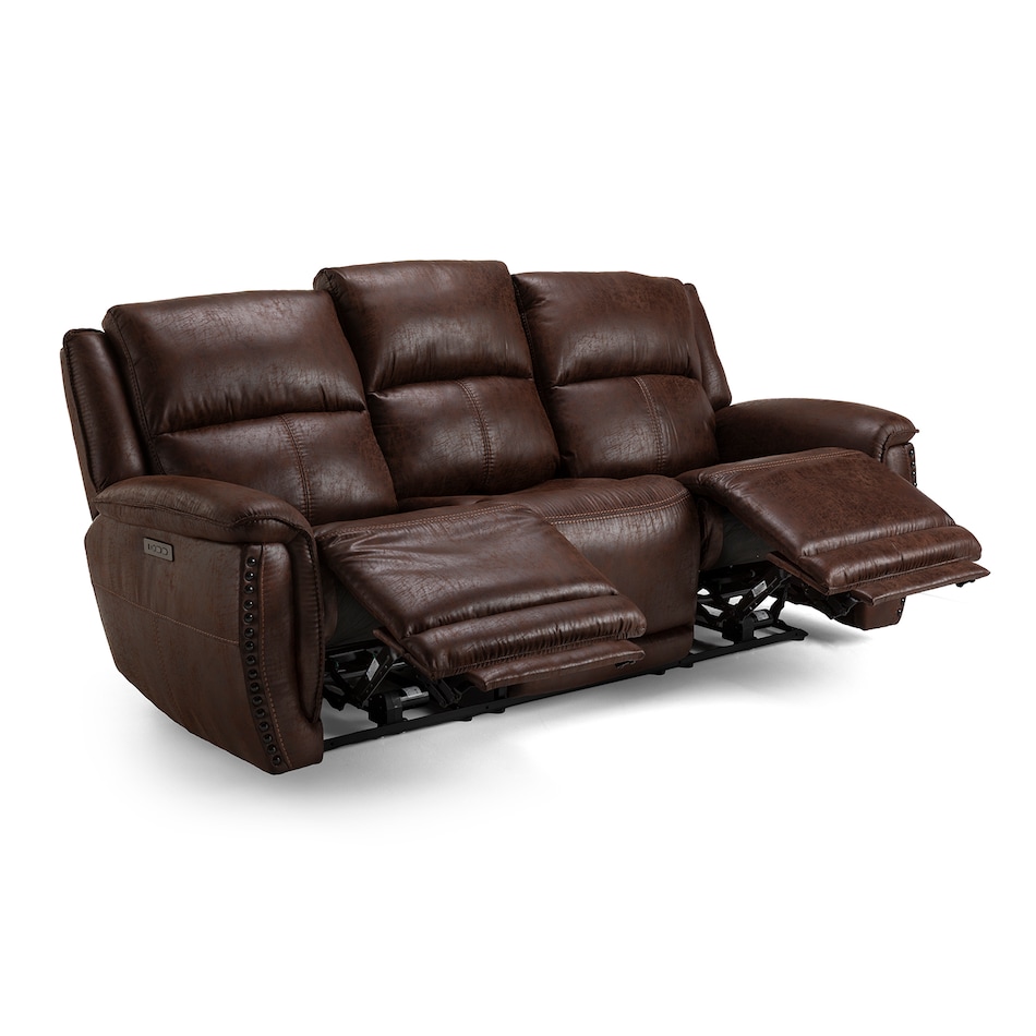 sable casual transitional recl sofa   