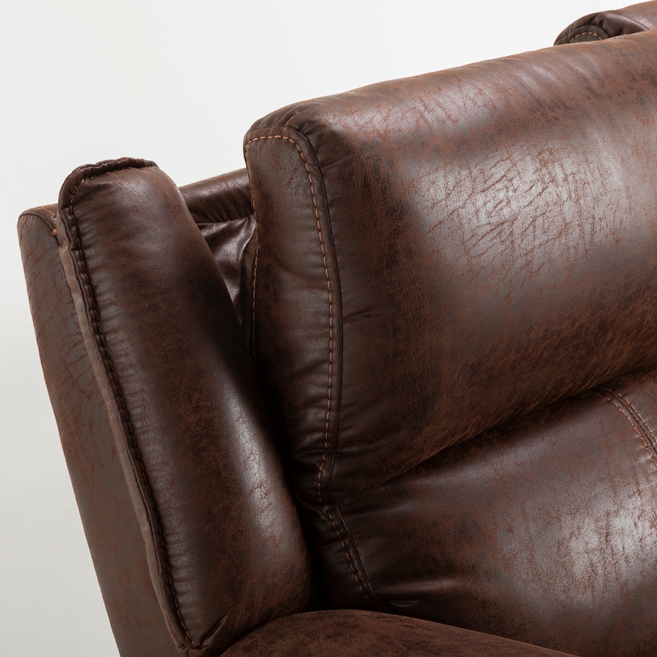 sable casual transitional recl sofa   