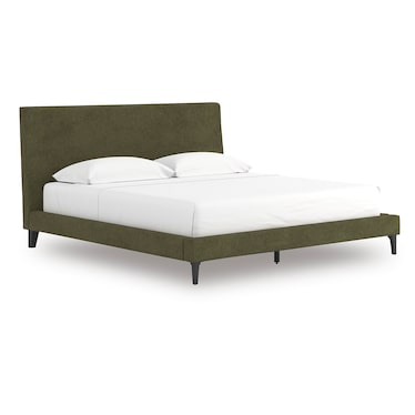 Solon Green Upholstered Bed