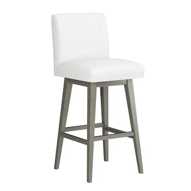 Elevation Light Gray Swivel Stool