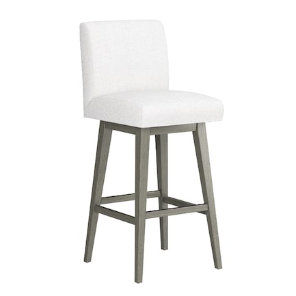 Elevation Light Gray Swivel Stool