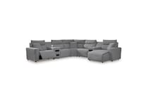 sectional w recliner apc  