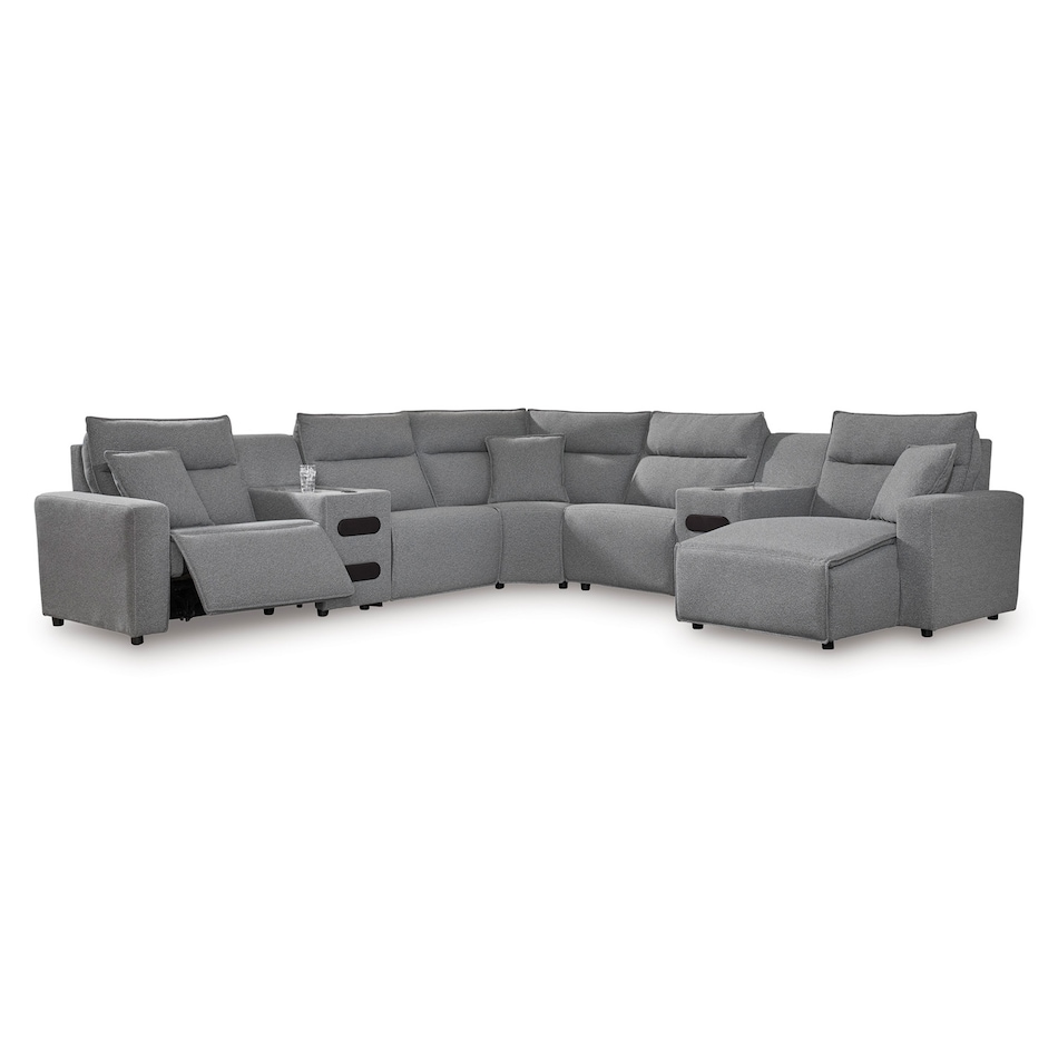 sectional w recliner apc  
