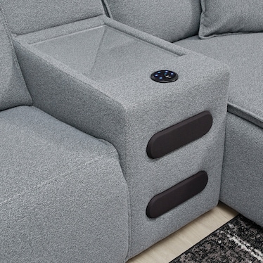 Dual Speaker 7-Pc. Power Reclining Sectional