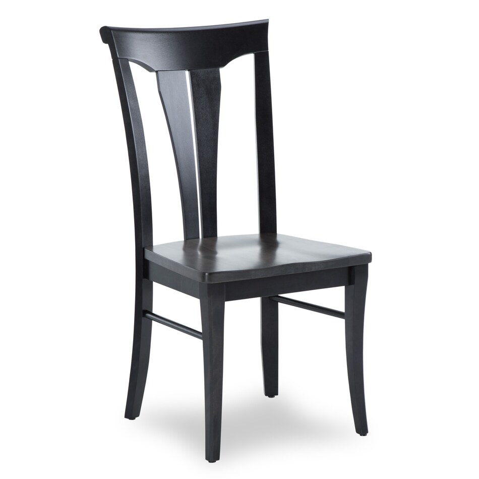 shadow dark smoke solid wood dining   