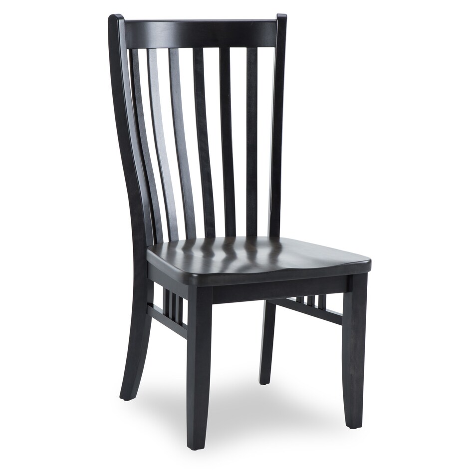 shadow dark smoke solid wood dining   