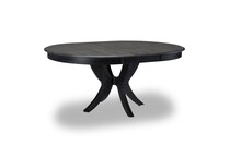 shadow dark smoke solid wood dining cot  