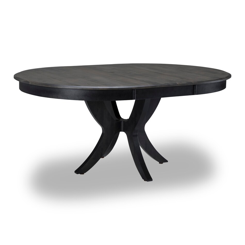 shadow dark smoke solid wood dining cot  