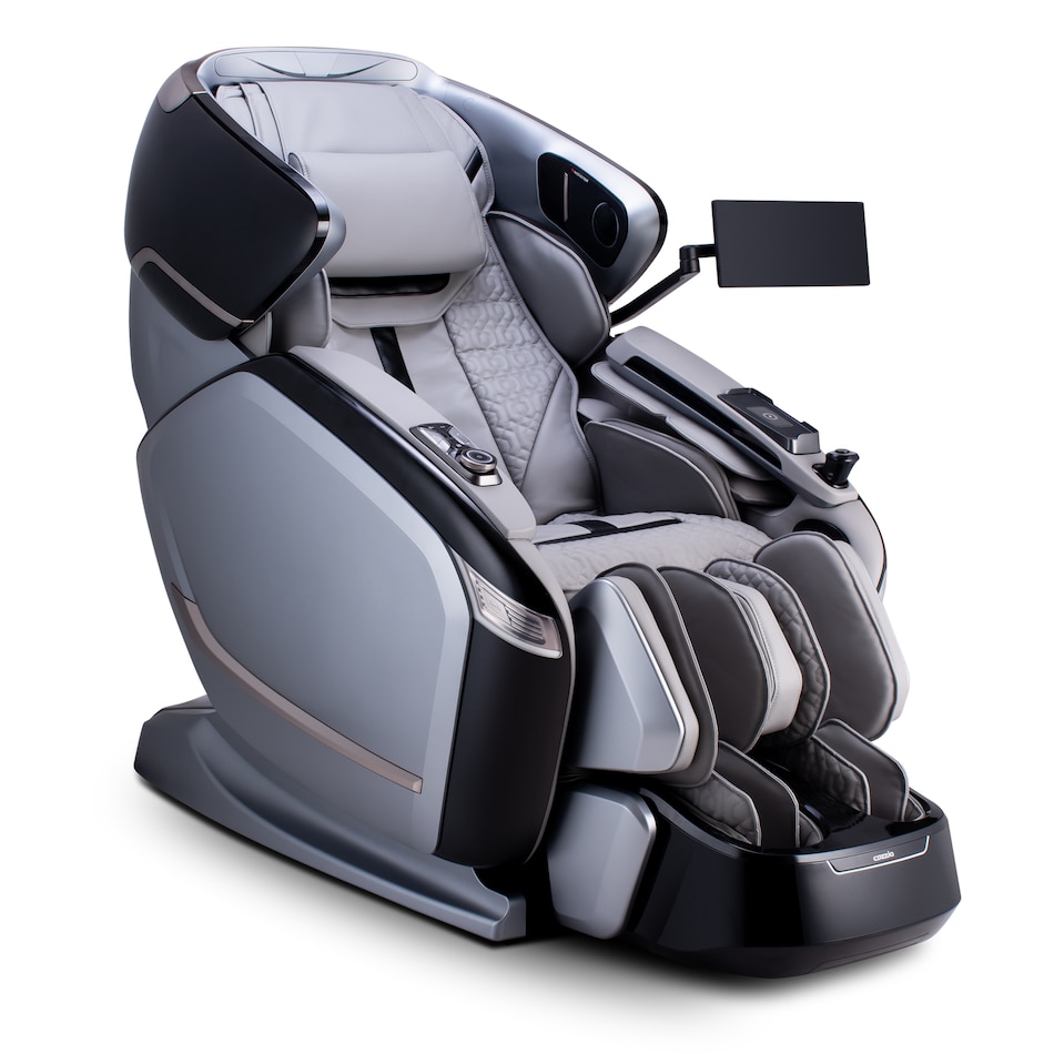 silver black massage rocker recliner cczm  