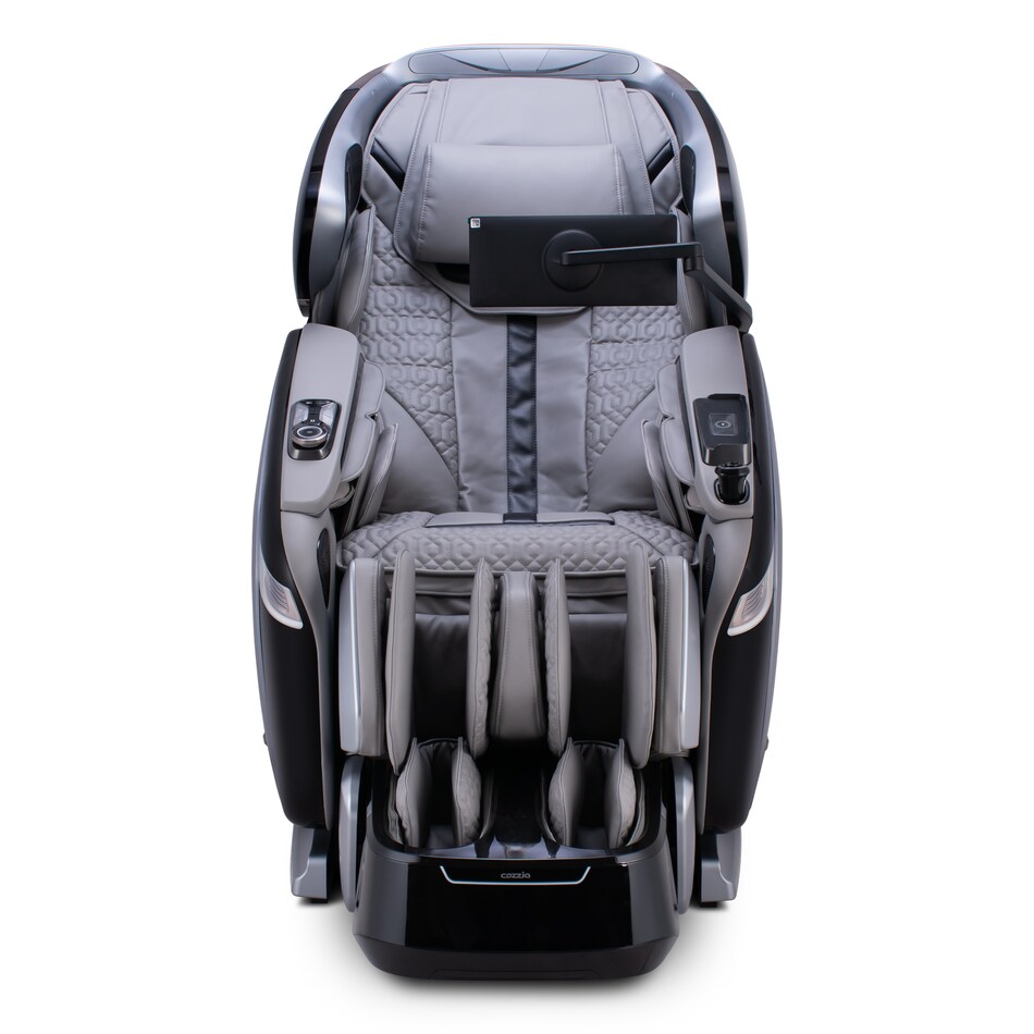 silver black massage rocker recliner cczm  