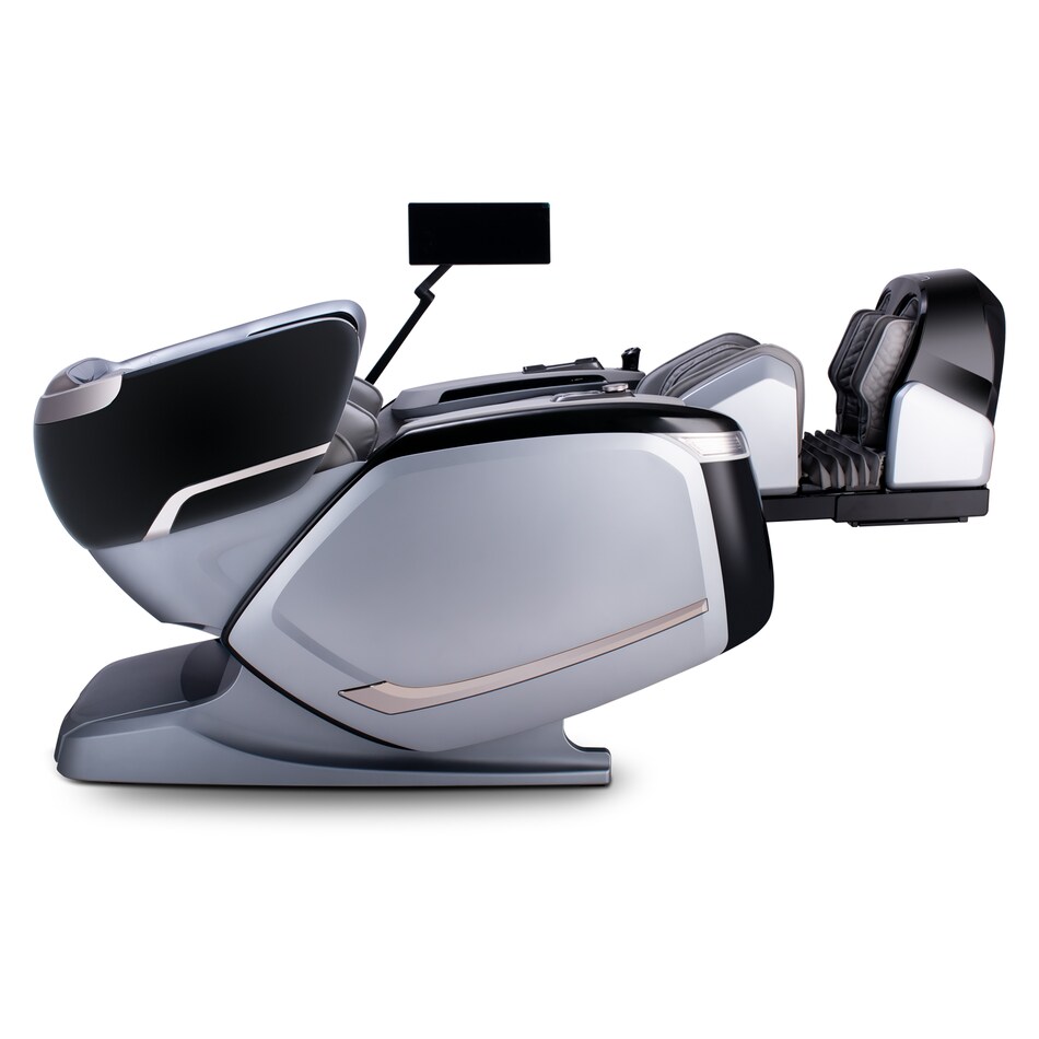 silver black massage rocker recliner cczm  