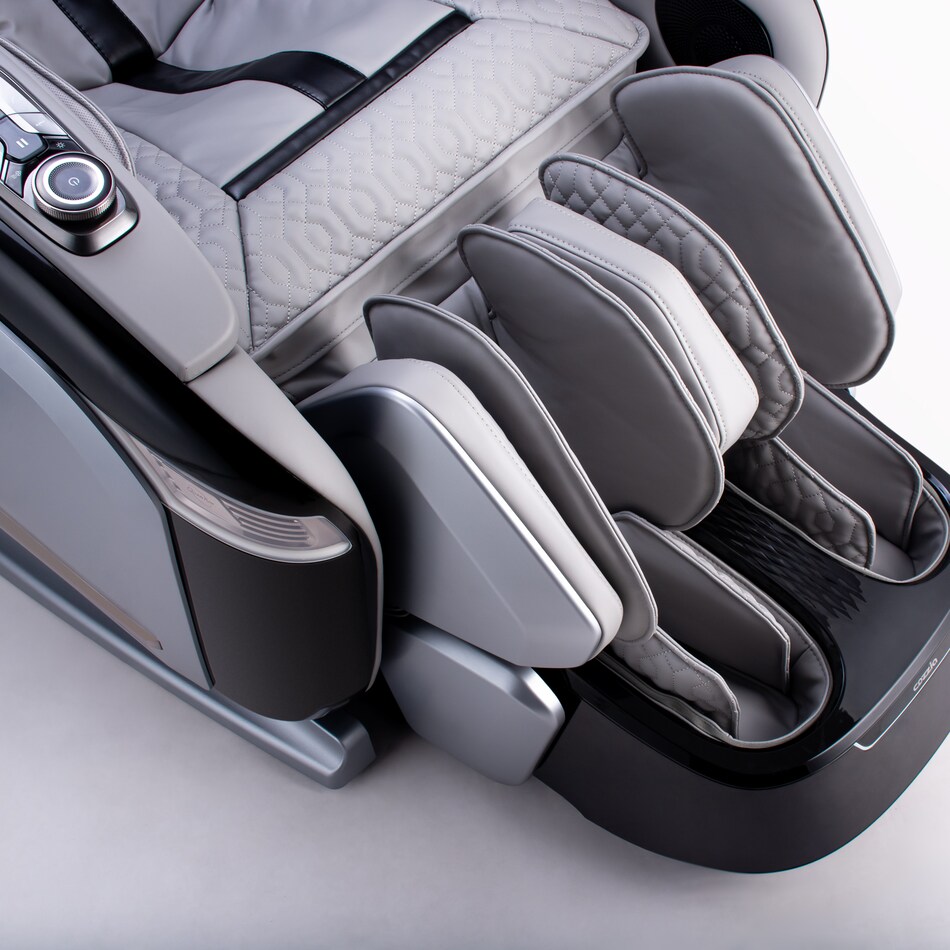 silver black massage rocker recliner cczm  