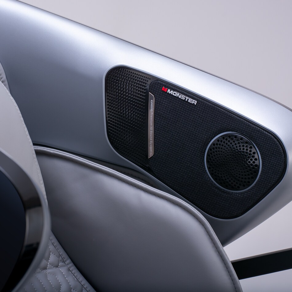 silver black massage rocker recliner cczm  