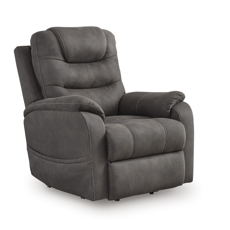 snowfield gunmetal wall recliner   