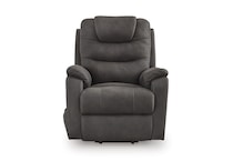 snowfield gunmetal wall recliner   