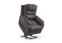 snowfield gunmetal wall recliner   