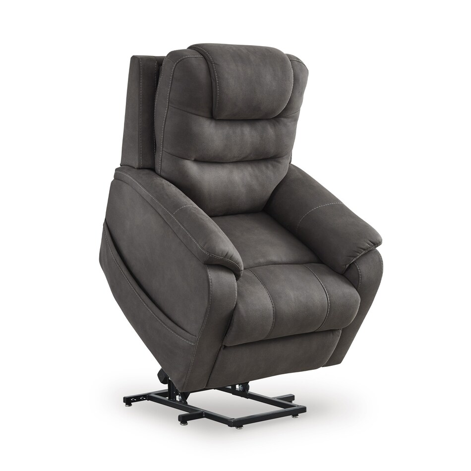 snowfield gunmetal wall recliner   