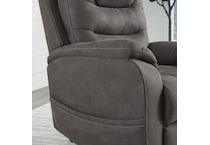 snowfield gunmetal wall recliner   