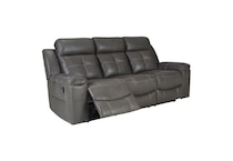 sondalo gray casual transitional recl sofa   