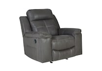 sondalo gray casual transitional recl sofa   