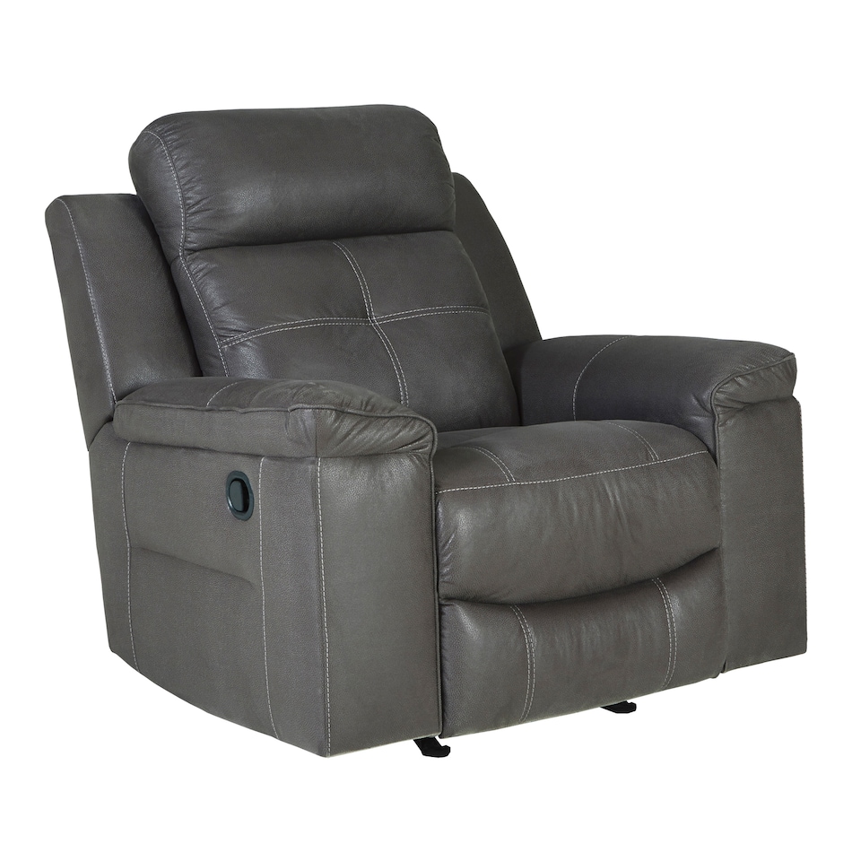 sondalo gray casual transitional recl sofa   