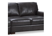 splendor dark grey leather sectional sp  