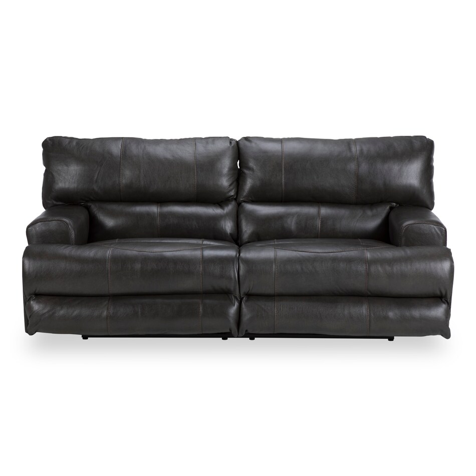 steel casual transitional recl sofa   